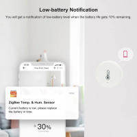 Sensor De Temperatura Y Humedad Zigbee Tuya Con Control Remoto Por App Compatible Con Alexa Y Google Home Para El Hogar Y Plantas - details 8