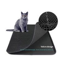 Alfombra De Arena Para Gatos Doble Capa EVA Impermeable Antideslizante Filtro De Sándwich Lavable Para Perros Y Gatos Suministros De Limpieza Para El Piso - details 1