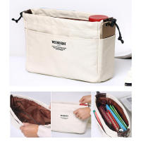 Bolsa De Almacenamiento Portátil De Lona Con Cierre De Cordón Multicausa Para Viajes Organizador Ecológico De Banda Interior - details 2