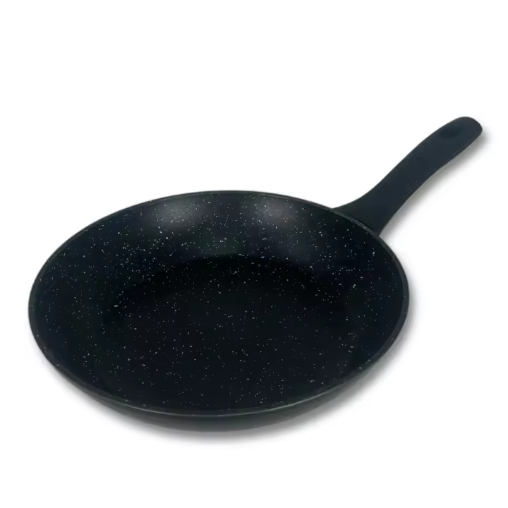 Sartenes de Cocina Color Negro Horizon, De Aluminio Forjado, Revestimiento Aspecto Piedra, Antihaderente Tricapa, Compatible con Gas, Vitrocerámica y Cocinas De Inducción, Libre De Pfoa - 1