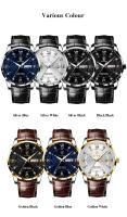 Reloj De Pulsera De Negocios Lujo POEDAGAR Para Hombre Resistente Al Agua Con Manos Luminosas Cuero De Alta Calidad Reloj De Cuarzo Moda Casual Regalo - details 5