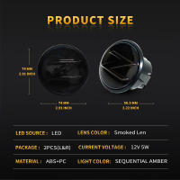Luces De Marcador Lateral Para Nissan 370z Z34 350z Z33 2009-2020 Ambar Secuencial Señales De Giro Blancas DRL Lámparas De Parqueo ABS LED - details 4