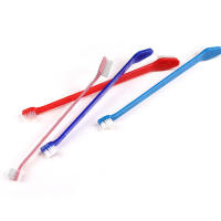 Cepillo Para Perros Y Gatos Doble Cabeza De Níquel Acero Inoxidable Limpieza Oral Masajeador Herramienta De Lactancia Multiángulo Para Mascotas Tamaño Pequeño Y Grande - details 3