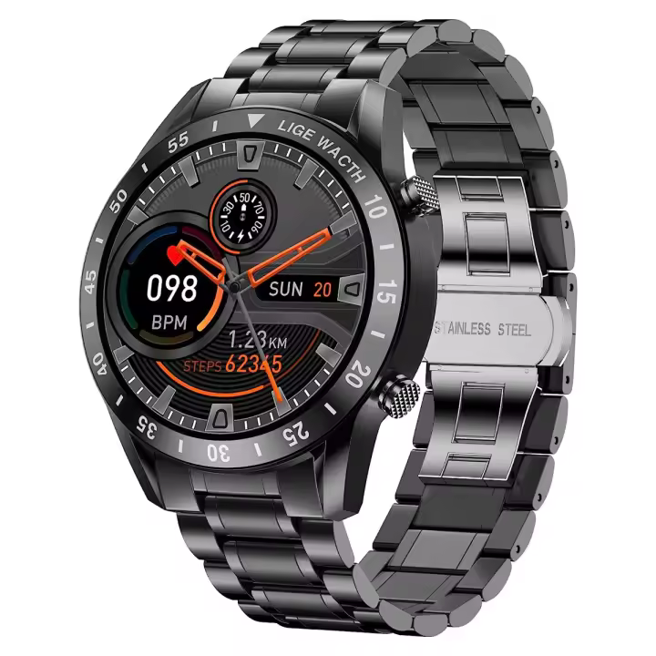 Smartwatches Reloj Inteligente para teléfonos, Rastrador de Ejercicigos with Hacer/Responder Llamadas, Reloj Inteligente with Monitor de Frecuencia cardíaca y Seguimiento de Actividad, para Hombres - 1