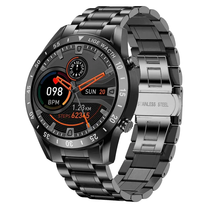 Smartwatches Reloj Inteligente para teléfonos, Rastrador de Ejercicigos with Hacer/Responder Llamadas, Reloj Inteligente with Monitor de Frecuencia cardíaca y Seguimiento de Actividad, para Hombres - 1