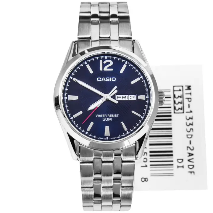 Reloj Casio mtp-1335d-2a correa de acero 50m water resist - 1