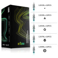 STIGMA 50PCS Agujas De Tatuaje Cartridge De Calidad Superior 0.3/0.35MM Azul Desechables Estériles Seguridad Suministro Profesional - details 7