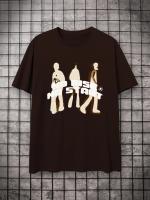 Camiseta De Verano Para Hombre Con Estampado Y2k Suave Y Elástica De Poliéster Manga Corta Tee Gráfico De Calle Cuidado Facil - details 7