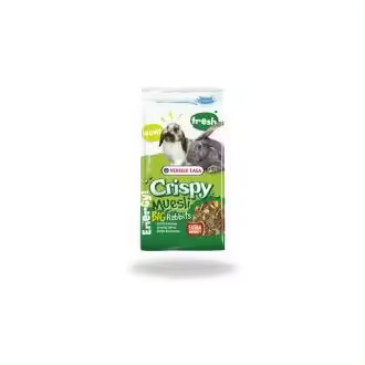 Versele-Laga Crispy Muesli para Conejos - Alimento Completo Rico en Vitaminas y Fibras para una Dieta Equilibrada de Mascotas Pequeñas - 1