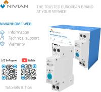 Interruptor Carril DIN WiFi con Medidor de Consumo Nivian Smart Home – Control Remoto por App, Protección Eléctrica 1-63A, Automatizaciones, Alexa y Google - details 2