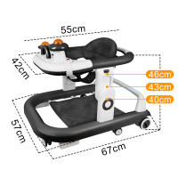 Andador para bebé de altura ajustable y plegable con música para niños - details 0