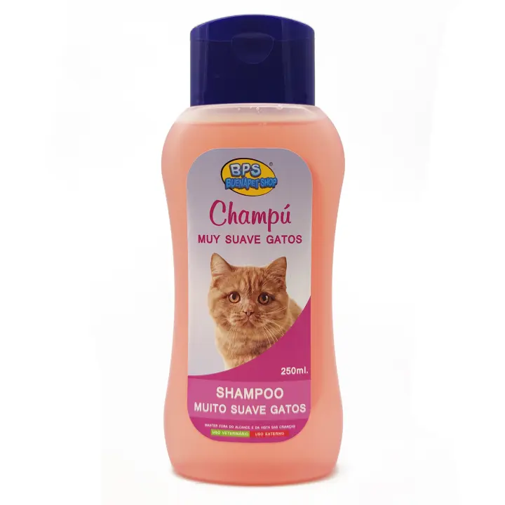 Champú Muy Suave para Gato 250ml Shampoo Animales Domésticos Seguro y Natural Diseño para Todo Tipo de Razas BPS-4288 - 1