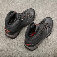 Botas De Senderismo HIKEUP Para Hombre Suela Antideslizante Alta Transpirables Impermeables De Cuero Sintético Y Malla Para Otoño E Invierno - details 22