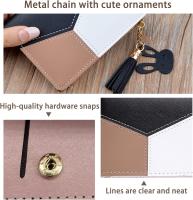 Cartera con cremallera para mujer, bolso pequeño con botón de metal a presión, cartera de cuero para mujer con monedero, carteras plegables multifunción para mujer, cartera con tarjetero-Black Friday-regalo de Navidad - details 8