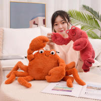 Muñeco De Peluche De Lobo De 30 Cm Cangrejo De 22 Cm Decoración Para Habitación De Gato Y Perro Juguete De Animales Suave Regalo Para Niños - details 14