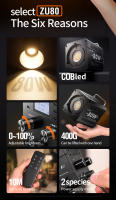 Luz De Video Profesional LED Tri-Color ZU80 Con Montura Bowens Mini 80W COB 2500-6500K Para Fotografía Y Streaming Outdoor - details 1