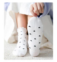 Calcetines Cortos Para Mujer Con Estampado De Corazón Romántico Pack De 2 Unisex Elegantes Y Transpirables De Algodón Y Poliéster - details 6