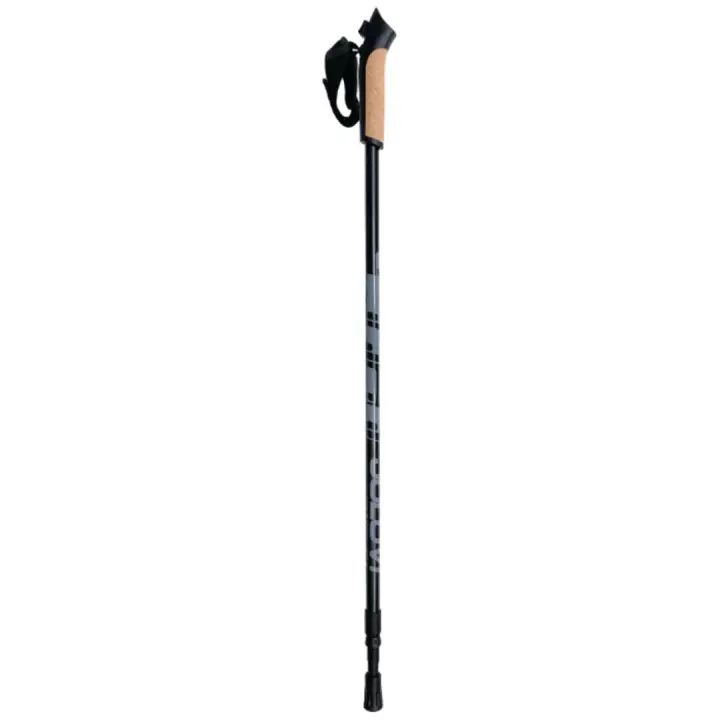 JOLUVI Bastones Trekking Nordic NR2 2 Unidades Negro - Tamaño Ajustable - Ligeros y Duraderos - 1