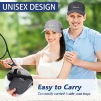 2 Packs Gorra de Béisbol Transpirable para Hombre, Protección Solar de Secado Rápido, Malla Plegable Lavable, Ligera Sombrero de Verano al Aire Libre con Hebilla Ajustable - details 3