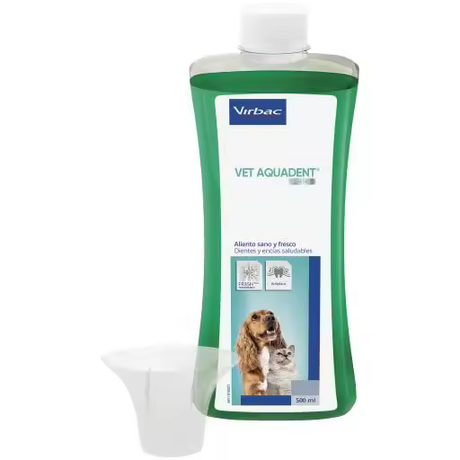 Virbac Vet Aquadent Líquido para la Higiene Dental en Perros y Gatos - 250 ml - 1
