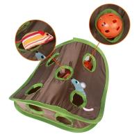 Juguete De Inteligencia Para Gatos Con Ratón Y Tentación De Campana Juego De Caza Con 9 Agujeros Mantén a Tu Gato Activo Juguetes Plegables Para Gatos Y Gatitos - details 3