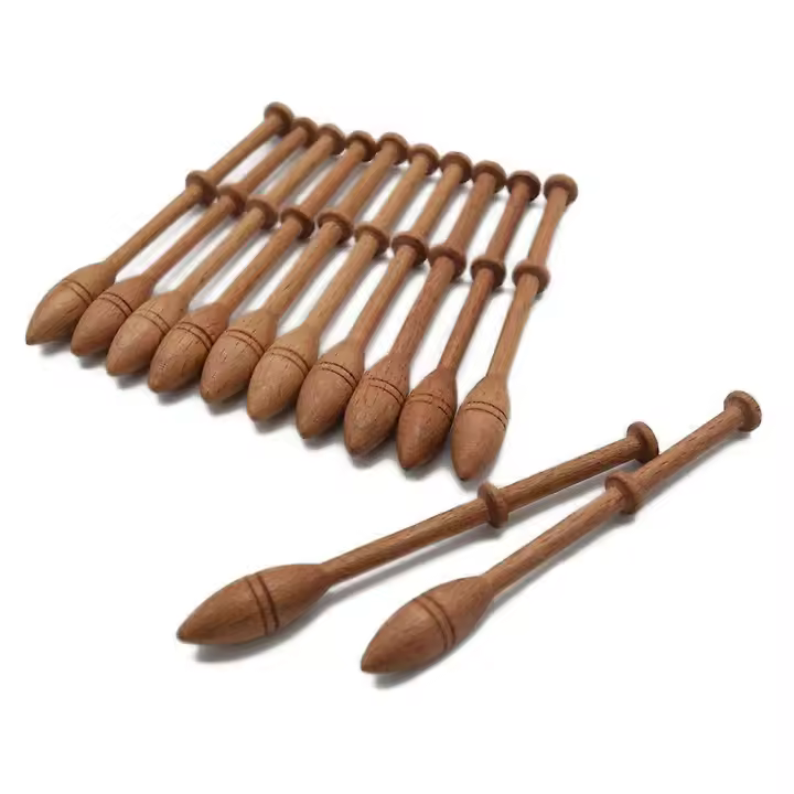 12 piezas de encaje de bobina de estilo danés kit de herramientas de tejido portátil para principiantes - 1