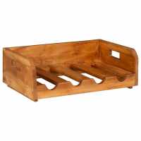 vidaXL Botelleros para 16 botellas 4 piezas madera maciza de caoba - details 3