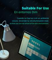 Teclado Inalámbrico Bluetooth Para Tablet Android iOS Windows Con Iluminación RGB Teclado Y Ratón Compatible Con iPad Y Teléfono - details 11