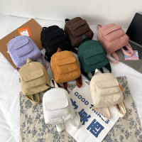 Mochila De Corduroy Personalizada Para Mujer Estilo Clásico Campus Antirrobo Con Mangueras Suaves Bolsa De Escuela Para Adolescentes Unisex - details 11