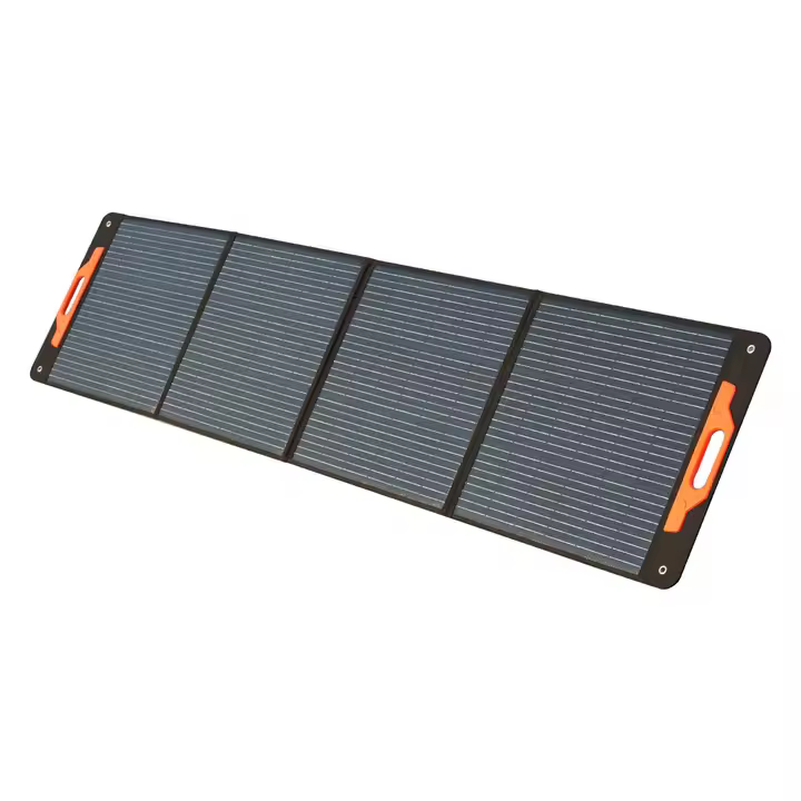 Panel solar plegable Blackview Oscal PM200 de 200 W, soporte ajustable, eficiencia de conversión solar ≥22%, material ETFE - Enchufe de la UE - 1