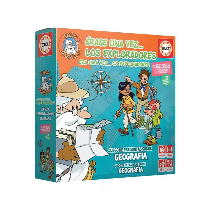 Juego Érase Una Vez Los Exploradores Educa 18857 Juegos de preguntas Educa Borras - 1