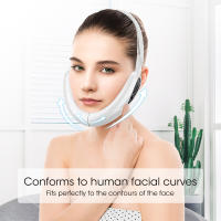 Cinturón Levantador De V Forma Para Rostro Con Masajeador Levantador De Piel Vibration 5 Modos Control Remoto Dispositivo De Cuidado De Piel - details 11
