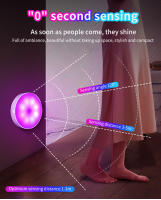 Lámpara Nocturna LED Con Sensor De Movimiento Recargable RGB Para Cocina Armario Escalera Luz De Fondo Sin Cable Luz De Gabinete - details 2