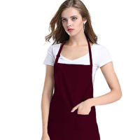 Ajustable Delantal De Cocina Con Bolsillos Para Hombres Y Mujeres Delantal De Chef Con Cuello Halter Negro Sencillo Herramienta De Cocina - details 1