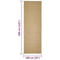 vidaXL Alfombra de sisal para rascador 100x300 cm - details 5