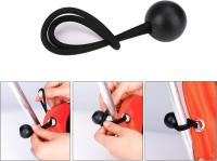 Cuerda elástica 30 piezas de tensor de lona de bola para pancarta, Pabellón, arnés de cortinas, gancho, tienda, Pancarta, soporte de lona (negro) - details 1