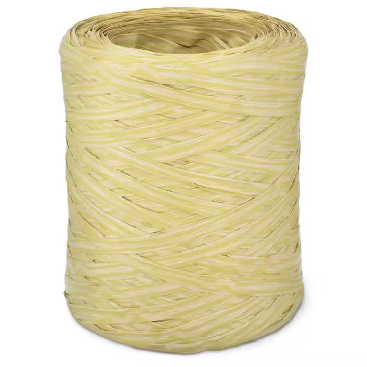 Cinta de Rafia Bicolor Beige|Vainilla | Gran Velada: Ideal para Envoltorios Elegantes y Decoraciones Artesanales. Hecha en España. - 1