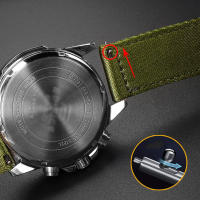 Correa De Reloj De Nylon Suave Y Premium 20mm 22mm Cadena De Malla Deportiva Reemplazo Universal Con Cierre Rápido Para Todas Las Marcas - details 0