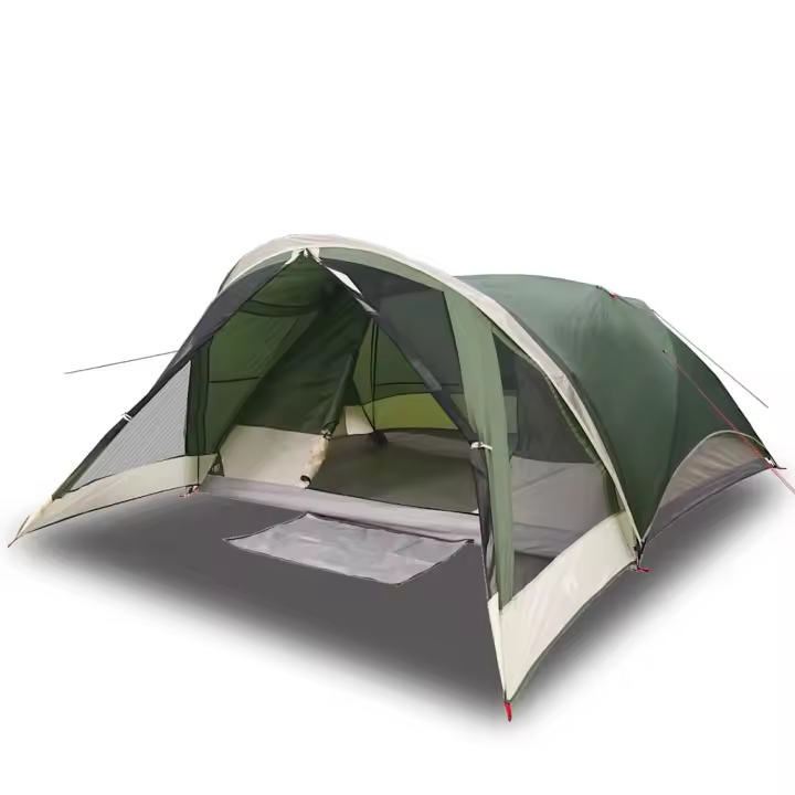 vidaXL Tienda de campaña familiar para 6 personas impermeable verde - 1
