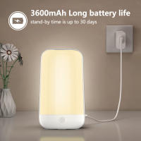 Lámpara De Noche Inteligente Con Toque Sensible RGB Recargable Para Dormitorio Lámpara De Mesa Cómoda Con Cambio De Color Apto Para App Dimmable - details 8