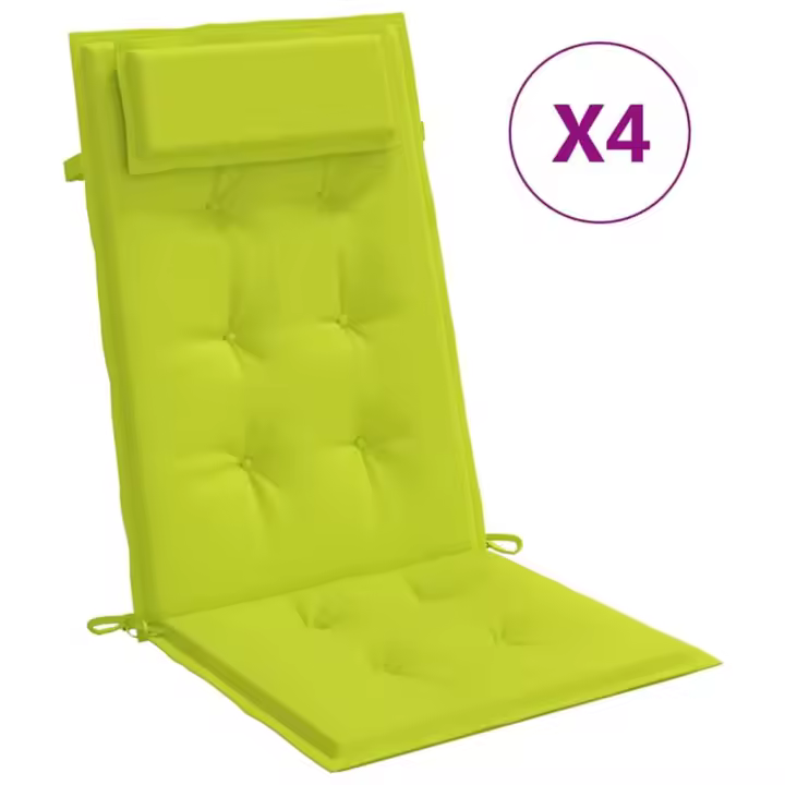 Fundas de tela de lona Oxford 4 UDS verde brillo - 1