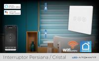 LED ATOMANT Interruptor de Cristal para Persiana Wifi. Interruptor Inteligente Mediante APP del Telefono. Compatible con Alexa y Google Home. Pulsador Tactil para Motor Persianas/Cortinas - details 0
