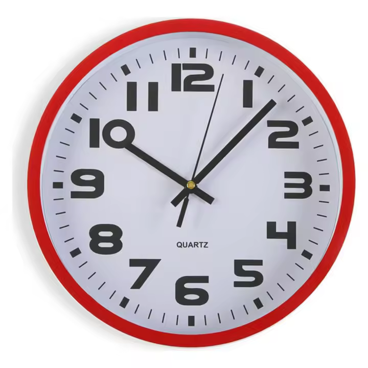 Reloj de Pared Versa Rojo Plástico 3,8 x 25 x 25 cm - 1