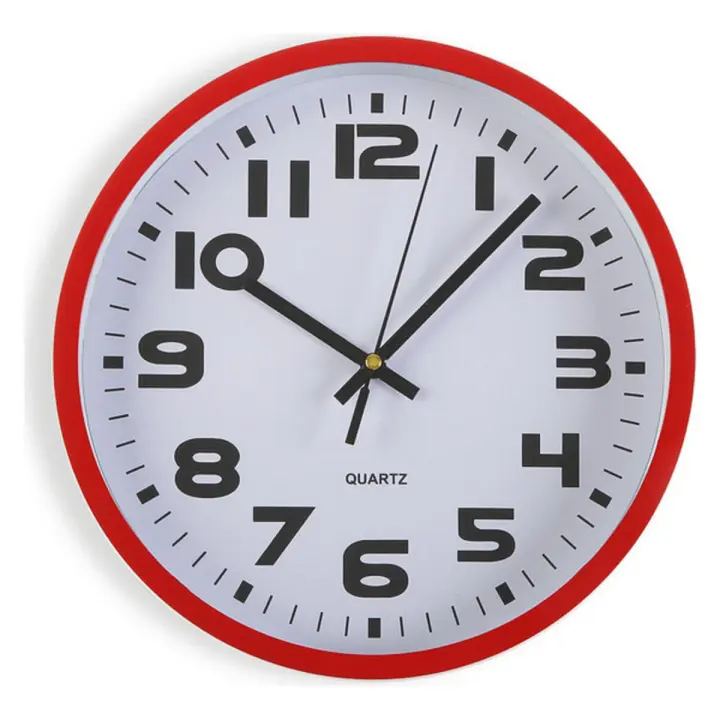 Reloj de Pared Versa Rojo Plástico 3,8 x 25 x 25 cm - 1