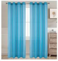 Cortina visillo semitranslúcido 140x260cm.Decorar para el hogar, sala de estar y dormitorio, estilo americano, 100% poliester.1 panel.Ref：72849 - details 6