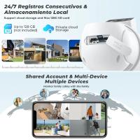 Cámara de vigilancia WiFi 4K 8MP, lente dual, zoom digital 4X, detección humana AI, ONVIF, cámaras IP PTZ de seguridad para exteriores - details 13