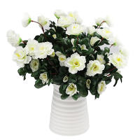 Rosa Silken Artificial Roja Para Otoño Resistente Al UV Decoración De Hogar Pequeña Para Jardín Estilo De Flores Silken - details 0