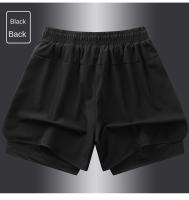 Shorts Deportivos De Verano Para Hombres Y Mujeres Doble Pieza Secado Rápido Tres Puntos Entrenamiento Fitness Estilo Americano - details 10