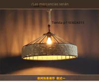 Lámpara Colgante De Hemp Clásica Para Techo Lámpara De Cristal Antigua Industrial Retro De Hierro Para Comedor - details 4