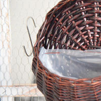 Cesta De Rotura Colgante Para Pared Hecha a Mano Con Vaso De Rattan Decoración De Jardín Y Balcón De Casa Maceta De Flores De Hilo Tejido - details 16